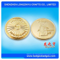 Kundenspezifische glänzende Gold / glänzende Silber prägeartige Münze, Casting 3D Metall Münze